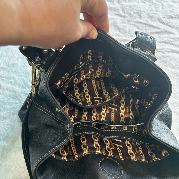 Black Leather Women’s Tignanello Bag - Picture 4 of 6